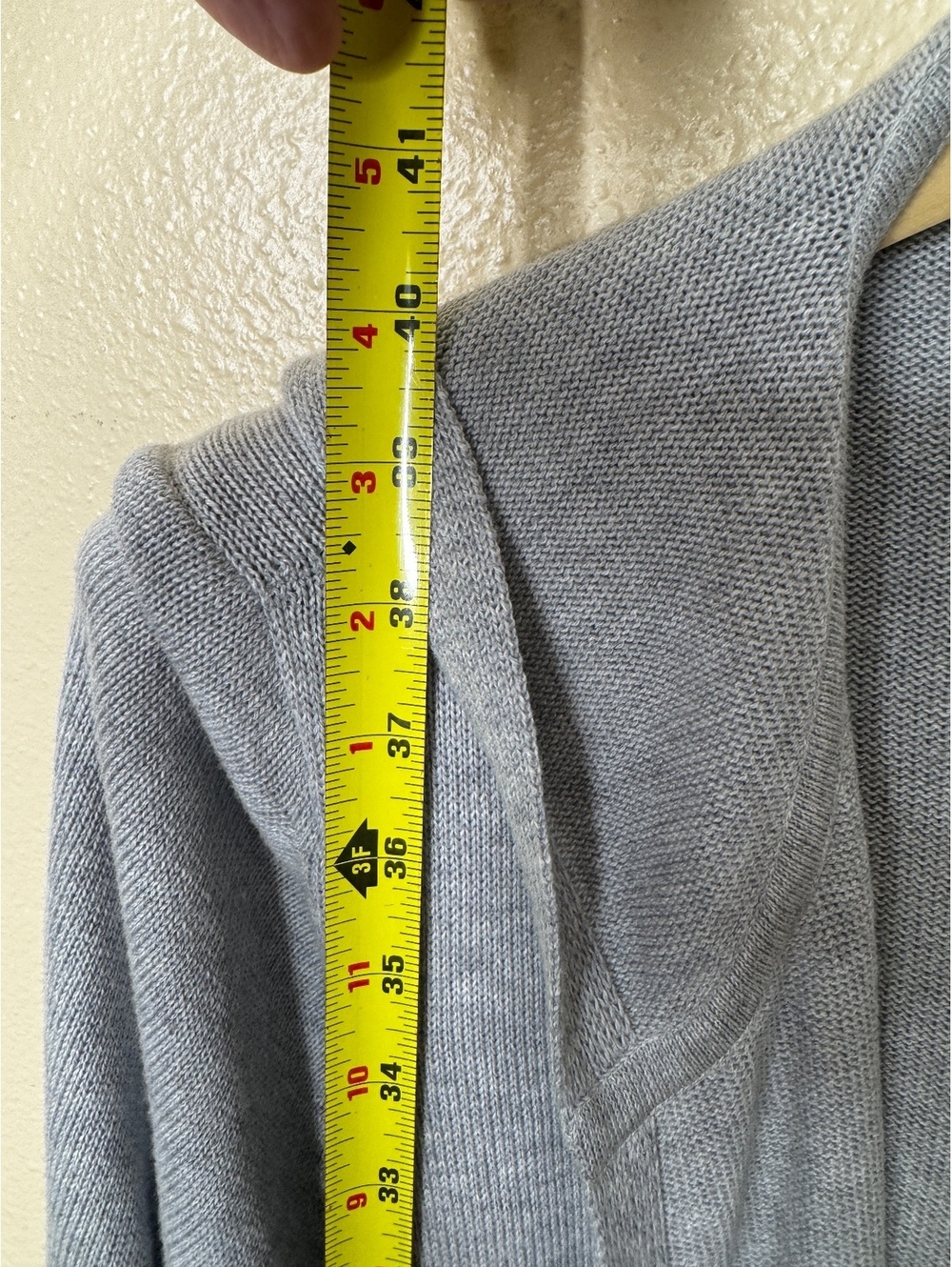 Eileen Fisher 3X Gray Organic Cotton Hooded Open Front Long Cardigan Duster - Picture 4 of 5